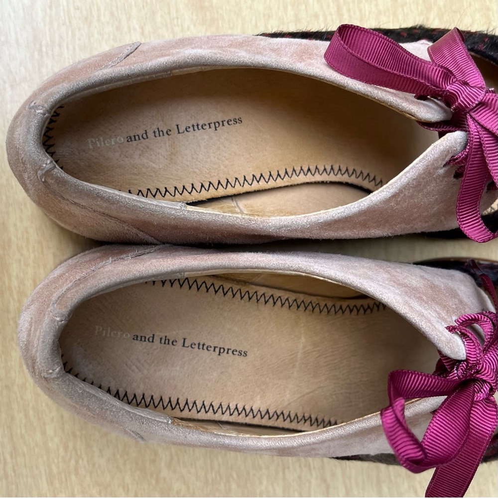 Pilcro and the Letterpress Olivia Leather Cutout Oxford Shoes Sz 7M - Picture 3 of 16